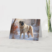 Anatolian Shepherd Let It Snow Christmas Karte (Vorderseite)