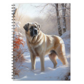 Anatolian Shepherd Let It Snow Christmas Notizblock (Vorderseite)