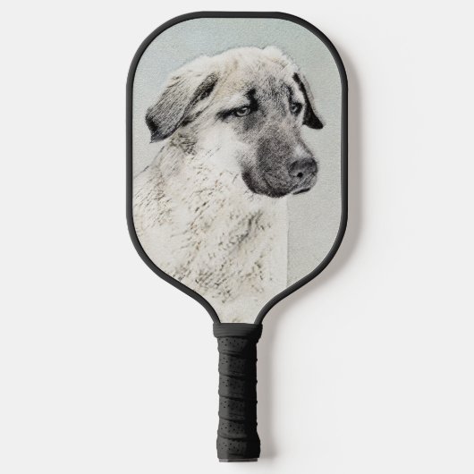Anatolian Shepherd Painting - Original Dog Art Pic Pickleball Schläger (Vorderseite)