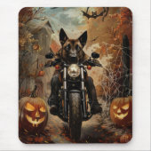 Anatolian Shepherd Riding Motorrad Halloween Mousepad (Vorne)