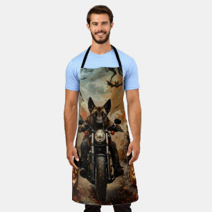 Anatolian Shepherd Riding Motorrad Halloween Schürze