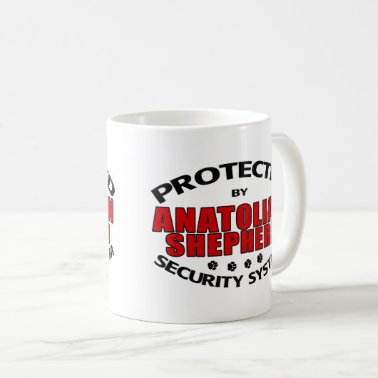 Anatolian Shepherd Security Kaffeetasse (VorderseiteRechts)