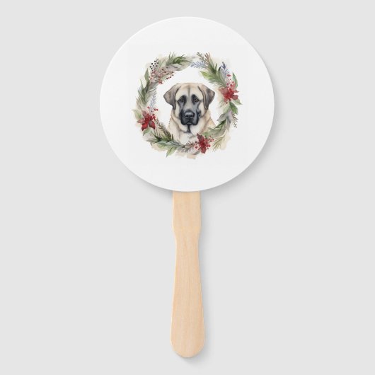 Anatolian Shepherd Weihnachtsfeiertag Fächer (Rückseite)