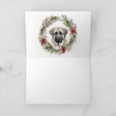 Anatolian Shepherd Weihnachtsfeiertag Karte (Innenseite)