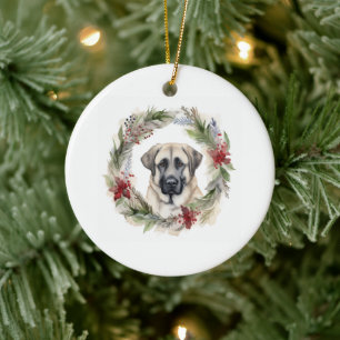 Anatolian Shepherd Weihnachtsfeiertag Keramik Ornament