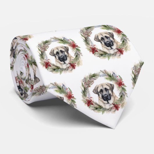Anatolian Shepherd Weihnachtsfeiertag Krawatte (Gerollt)