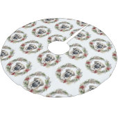 Anatolian Shepherd Weihnachtsfeiertag Polyester Weihnachtsbaumdecke (Schrägansicht)
