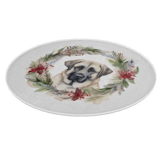 Anatolian Shepherd Weihnachtsfeiertag Schneidebrett (Ecke)