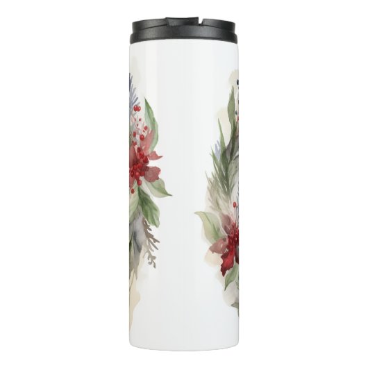 Anatolian Shepherd Weihnachtsfeiertag Thermosbecher (Rückseite)