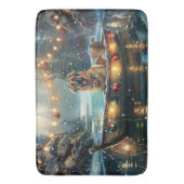 Anatolian Shepherd Weihnachtsfeiertage Badematte (Vorderseite Vertikal)