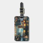 Anatolian Shepherd Weihnachtsfeiertage Gepäckanhänger (Vorderseite vertikal)