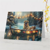 Anatolian Shepherd Weihnachtsfeiertage Karte (Gelbe Blume)