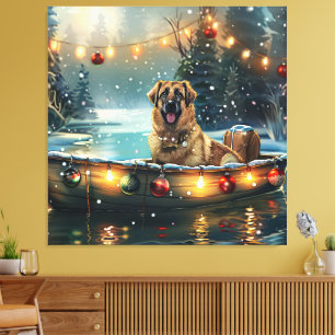 Anatolian Shepherd Weihnachtsfeiertage Leinwanddruck