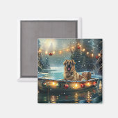 Anatolian Shepherd Weihnachtsfeiertage Magnet (Vorderseite/Rückseite)