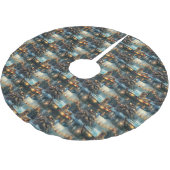 Anatolian Shepherd Weihnachtsfeiertage Polyester Weihnachtsbaumdecke (Schrägansicht)