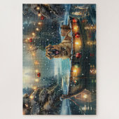 Anatolian Shepherd Weihnachtsfeiertage Puzzle (Vertikal)