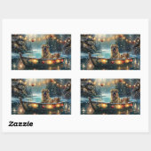 Anatolian Shepherd Weihnachtsfeiertage Rechteckiger Aufkleber (Blatt)