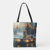 Anatolian Shepherd Weihnachtsfeiertage Tasche (Rückseite)