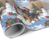 Anatolian Shepherd Weihnachtsfest Schnee Geschenkpapier (Rolleneckpunkt)