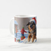 Anatolian Shepherd Weihnachtsfest Schnee Kaffeetasse (Vorderseite Links)