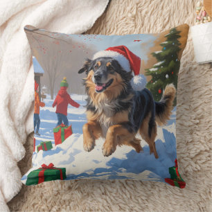 Anatolian Shepherd Weihnachtsfest Schnee Kissen