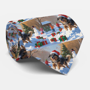 Anatolian Shepherd Weihnachtsfest Schnee Krawatte