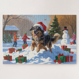 Anatolian Shepherd Weihnachtsfest Schnee Puzzle