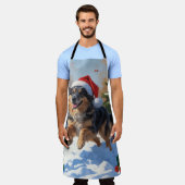 Anatolian Shepherd Weihnachtsfest Schnee Schürze (Getragen)