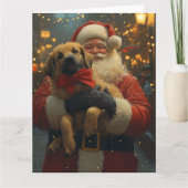 Anatolian Shepherd Weihnachtsmann Weihnachten Weih Karte (Vorderseite)