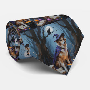 Anatolian Shepherd Whimsical Halloween Malerei Krawatte