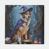 Anatolian Shepherd Whimsical Halloween Malerei Magnet (Vorne)