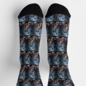 Anatolian Shepherd Whimsical Halloween Malerei Socken (Oben)