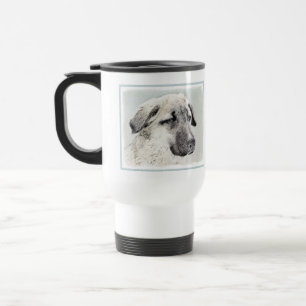 Anatolische Hirtenmalerei - Original Hundekunst Reisebecher