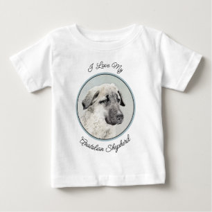 Anatolische Hirtenmalerei - Originelle Hundekunst Baby T-shirt