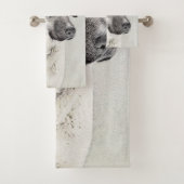 Anatolische Hirtenmalerei - Originelle Hundekunst Badhandtuch Set (Insitu)