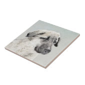 Anatolische Hirtenmalerei - Originelle Hundekunst Fliese (Seite)