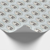 Anatolische Hirtenmalerei - Originelle Hundekunst Geschenkpapier (Ecke)