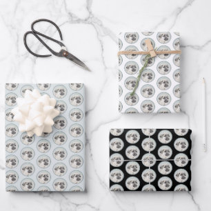 Anatolische Hirtenmalerei - Originelle Hundekunst Geschenkpapier Set