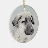 Anatolische Hirtenmalerei - Originelle Hundekunst Keramikornament (Rechts)