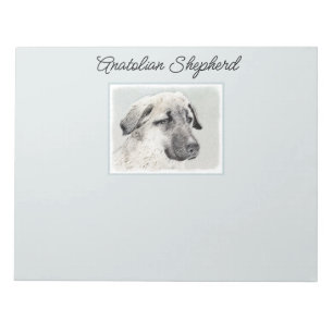 Anatolische Hirtenmalerei - Originelle Hundekunst Notizblock