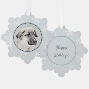 Anatolische Hirtenmalerei - Originelle Hundekunst Ornament Karte