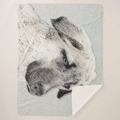 Anatolische Hirtenmalerei - Originelle Hundekunst Sherpadecke (Vorderseite)