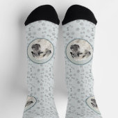 Anatolische Hirtenmalerei - Originelle Hundekunst Socken (Oben)