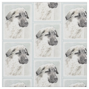 Anatolische Hirtenmalerei - Originelle Hundekunst Stoff