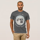 Anatolische Hirtenmalerei - Originelle Hundekunst T-Shirt (Vorne ganz)