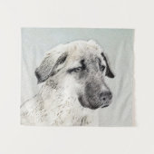 Anatolische Hirtenmalerei - Originelle Hundekunst Wandteppich (Vorderseite (Horizontal))