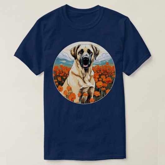 Anatolische Schäferberg Blume Niedlich Kangal Col T-Shirt (Design vorne)