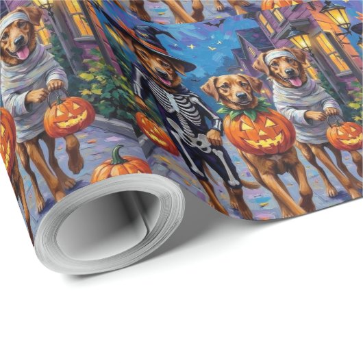 Anatolische Schäferhunde Halloween-Kostüme Geschenkpapier (Rolleneckpunkt)