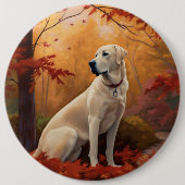 Anatolischer Hirte im Herbst Leaves Fall Inspirier Button (Vorderseite)