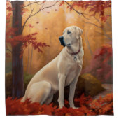 Anatolischer Hirte im Herbst Leaves Fall Inspirier Duschvorhang (Vorderseite)